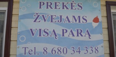 ,,Prekės žvejams visą parą“